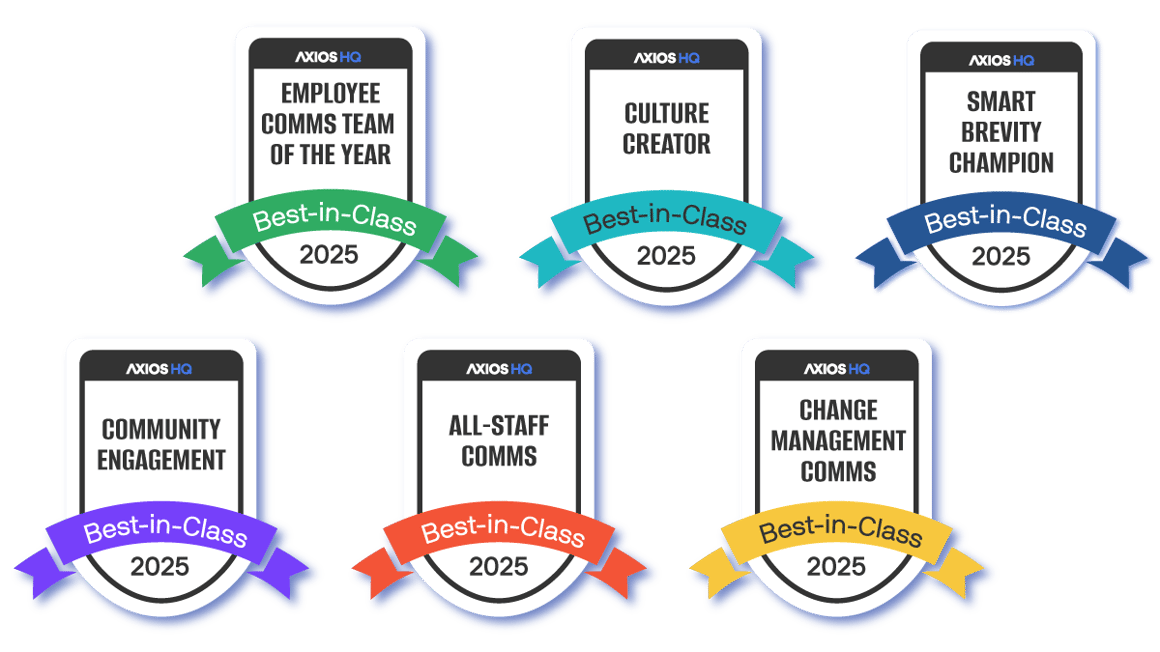 Best in Class Communicator Awards 2025 Axios HQ Best in Class Communicator Awards 2025 Axios HQ